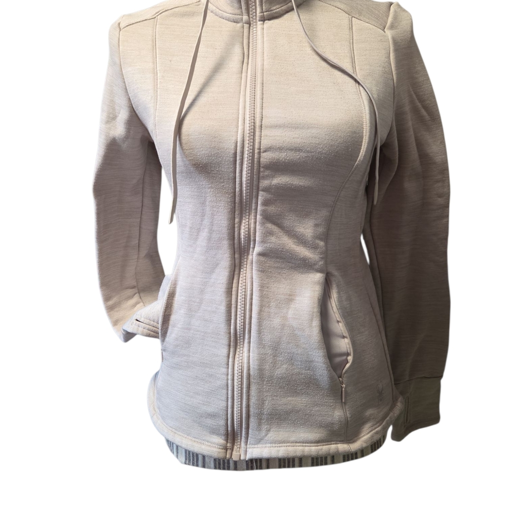 Spyder Active Cream Zip-Up Hoodie